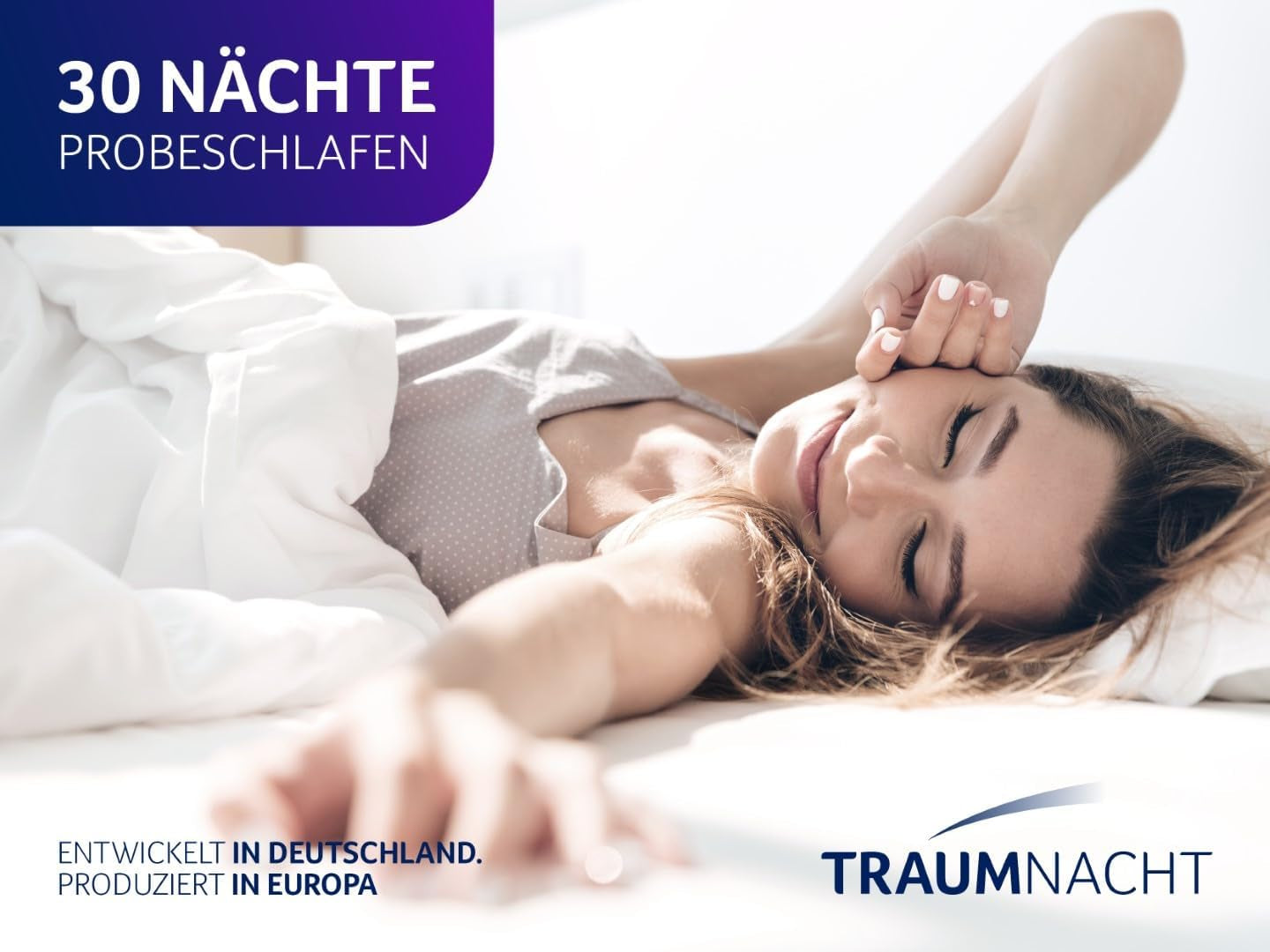 Oreiller Traumnacht à l'aloe vera avec housse confortable en microfibre douce et velours, 40X80 cm, certifié Oeko-Tex, produit selon la norme de qualité allemande Oreillers standard Naty Shop