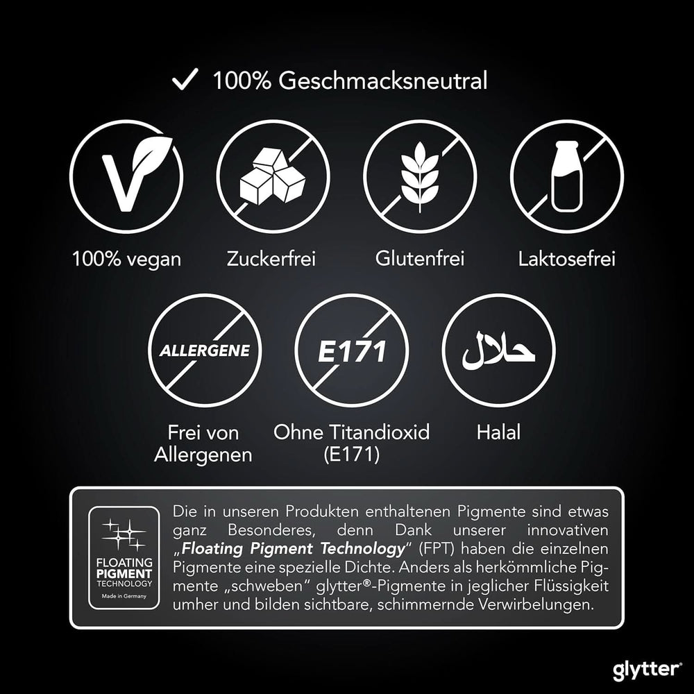 Glitter Glitter Powder For Drinks (Argent) - Paillettes comestibles pour boissons, 10 grammes Glitter Naty Shop