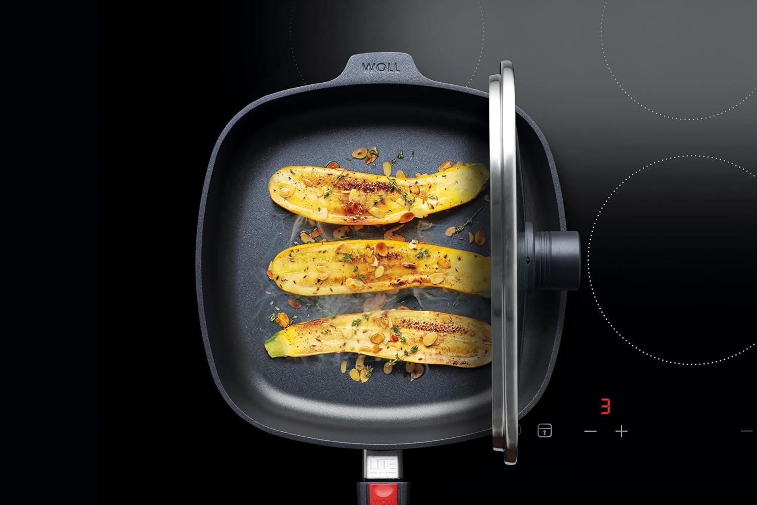 Poêle carrée Woll Diamond Lite, hauteur 6 cm - sans induction Casseroles et poêles Naty Shop