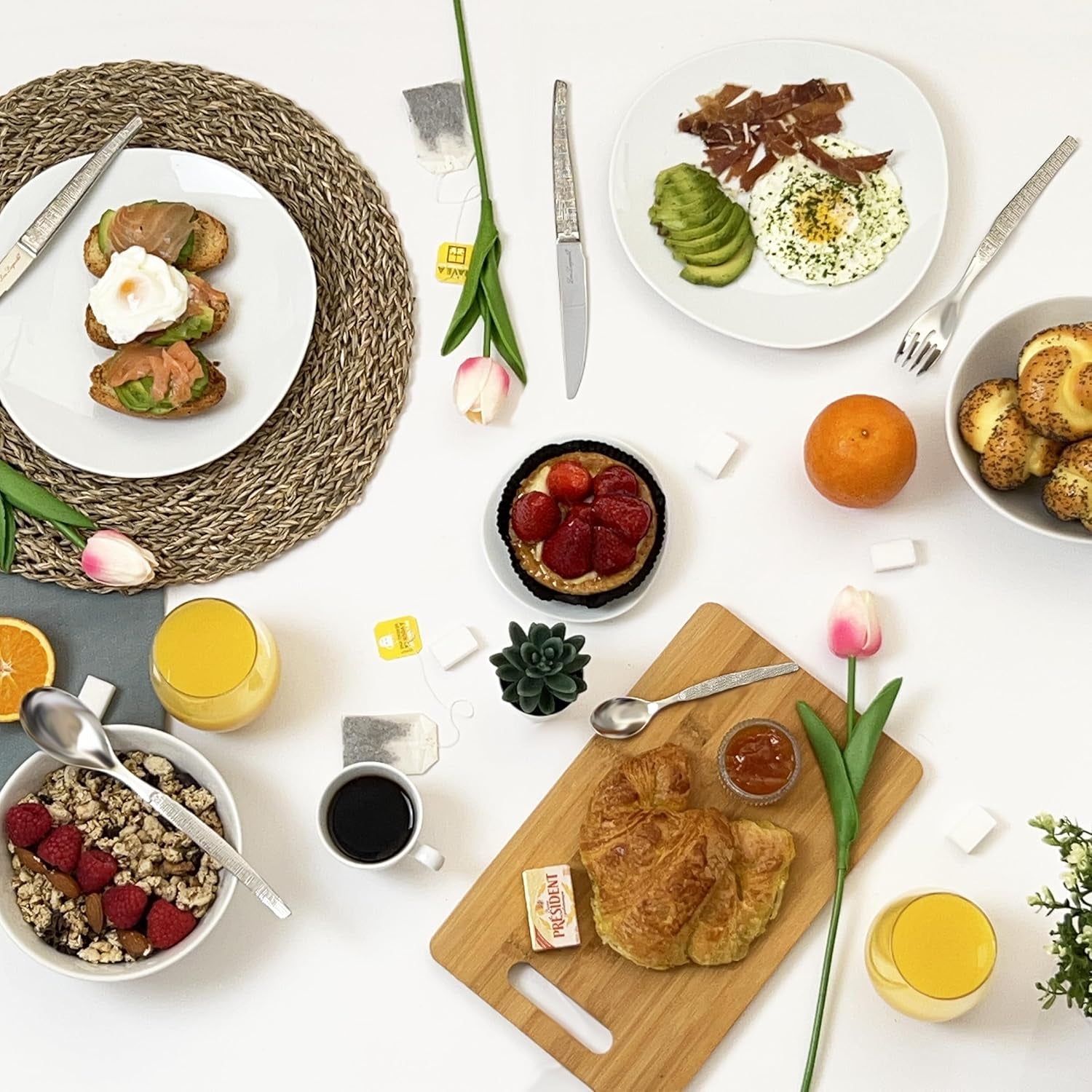 Couverts JET au design brillant, Ménagère d'exception, 30 pièces Naty Shop Kitchen