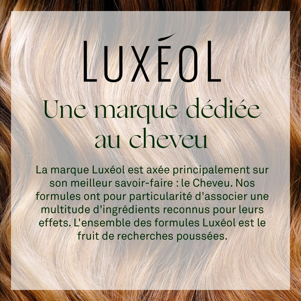 Luxeol Chute Progressive 2-en-1, programme 1 mois - 14 flacons de 6 ml de soin capillaire Luxeol
