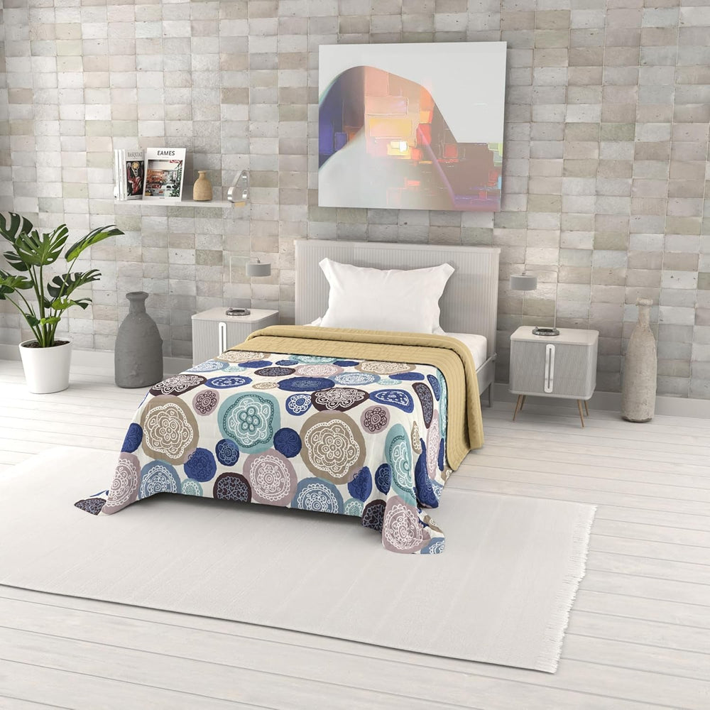 Couette d'été imprimée fantaisie, garnissage polyester, Pétales, 260X270Cm Couettes et quilts Naty Shop Murrine 170X270Cm