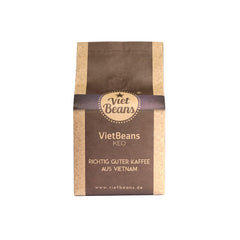 VietBeans KEO - Schokoladiger Kaffee – Ganze Kaffeebohnen - Geröstet au beurre, whisky et rhum - Schoko-Geschmack intensif - Arôme : Schokolade - 250g