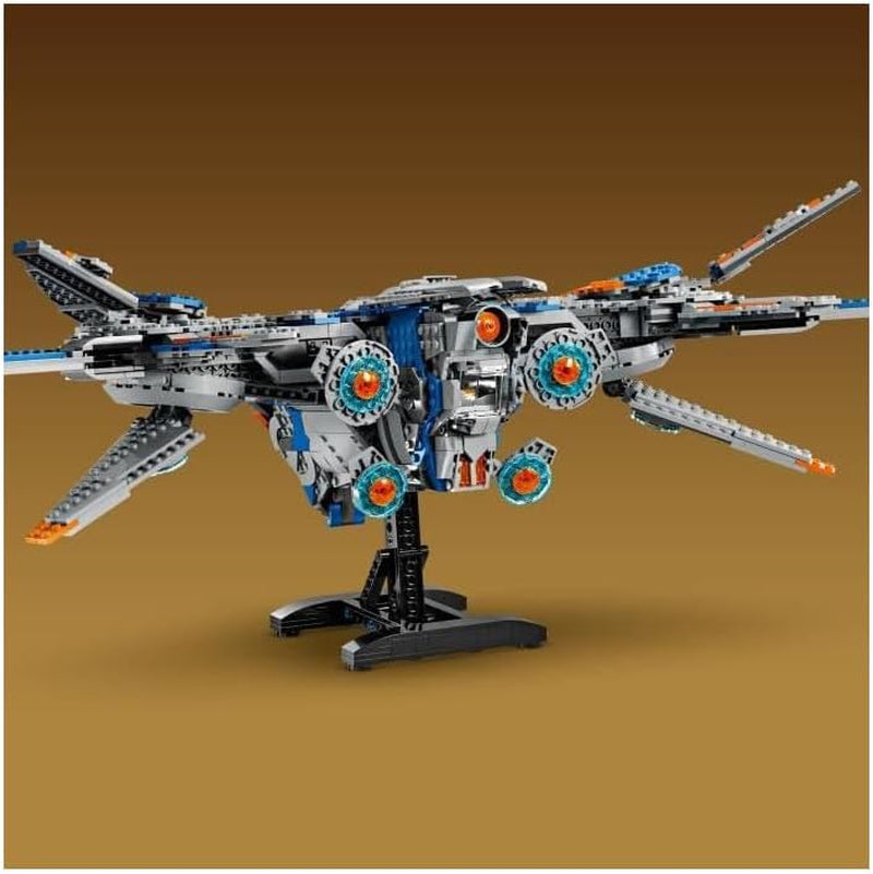 LEGO Marvel Les Gardiens de la Galaxie : le modèle de vaisseau spatial de construction Milano avec 4 figurines de super-héros Avengers Flyer pour les aventures spatiales Cadeau pour garçons et filles 76286 Jeux de construction Beuche den LEGO-Store