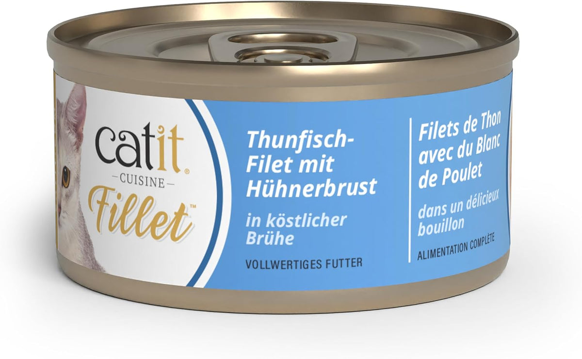 Catit Cuisine - Filet de thon avec poitrine de poulet en Köstlicher Brühe, 75g