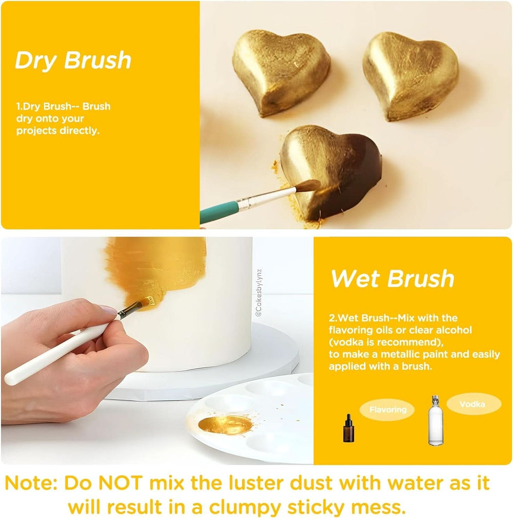 Paillettes comestibles, diverses nuances, 5 grammes Naty Shop