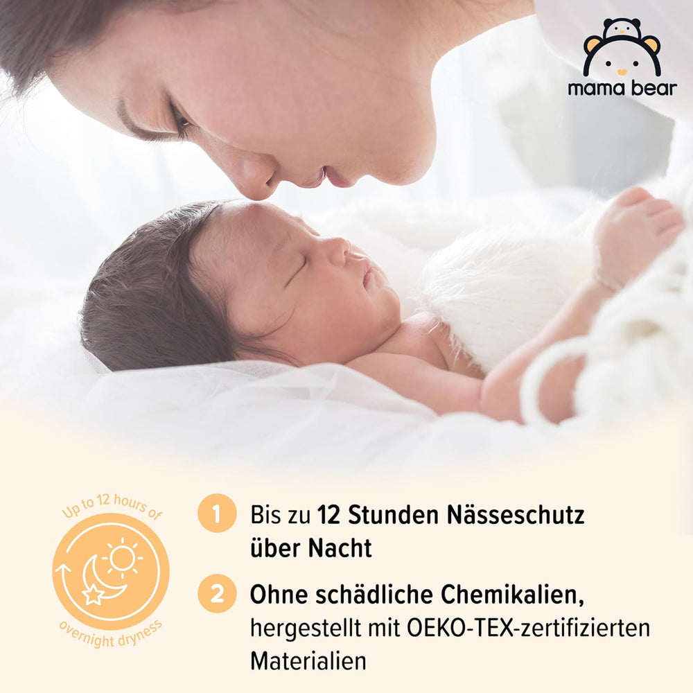 Marque Amazon : Mama Bear Disney Couches Ultra Dry, taille 3 (4-9 kg) – Boîte mensuelle, blanche, 172 unités (2 paquets de 86)