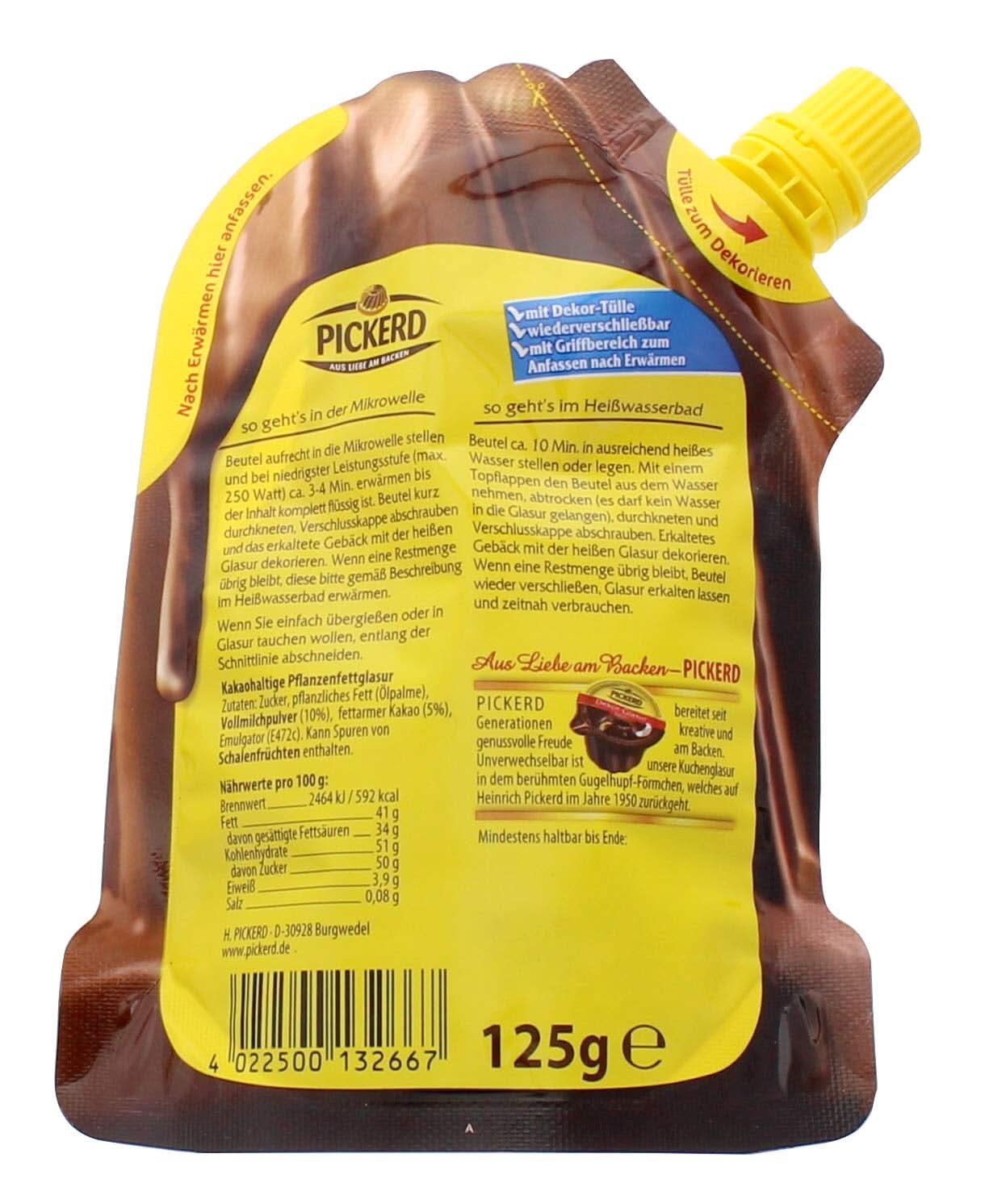 Glazură de tort, Ciocolata cu lapte, 125 grame Glazuri si Decor Naty Shop