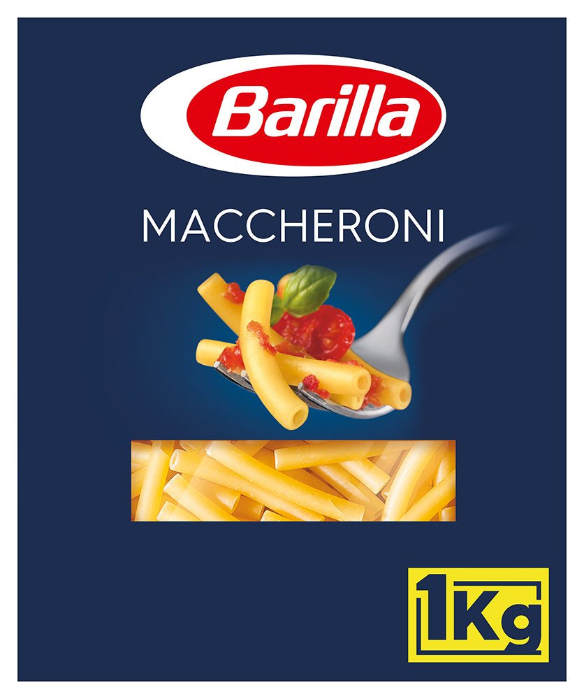 Pâtes de blé dur Barilla Maccheroni n. 44 – Paquet de 1 (1x1kg)