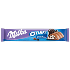 Barres de chocolat Milka – Chocolat au lait alpin avec morceaux de biscuits au cacao et garniture fine de crème de lait – 36 x 37g