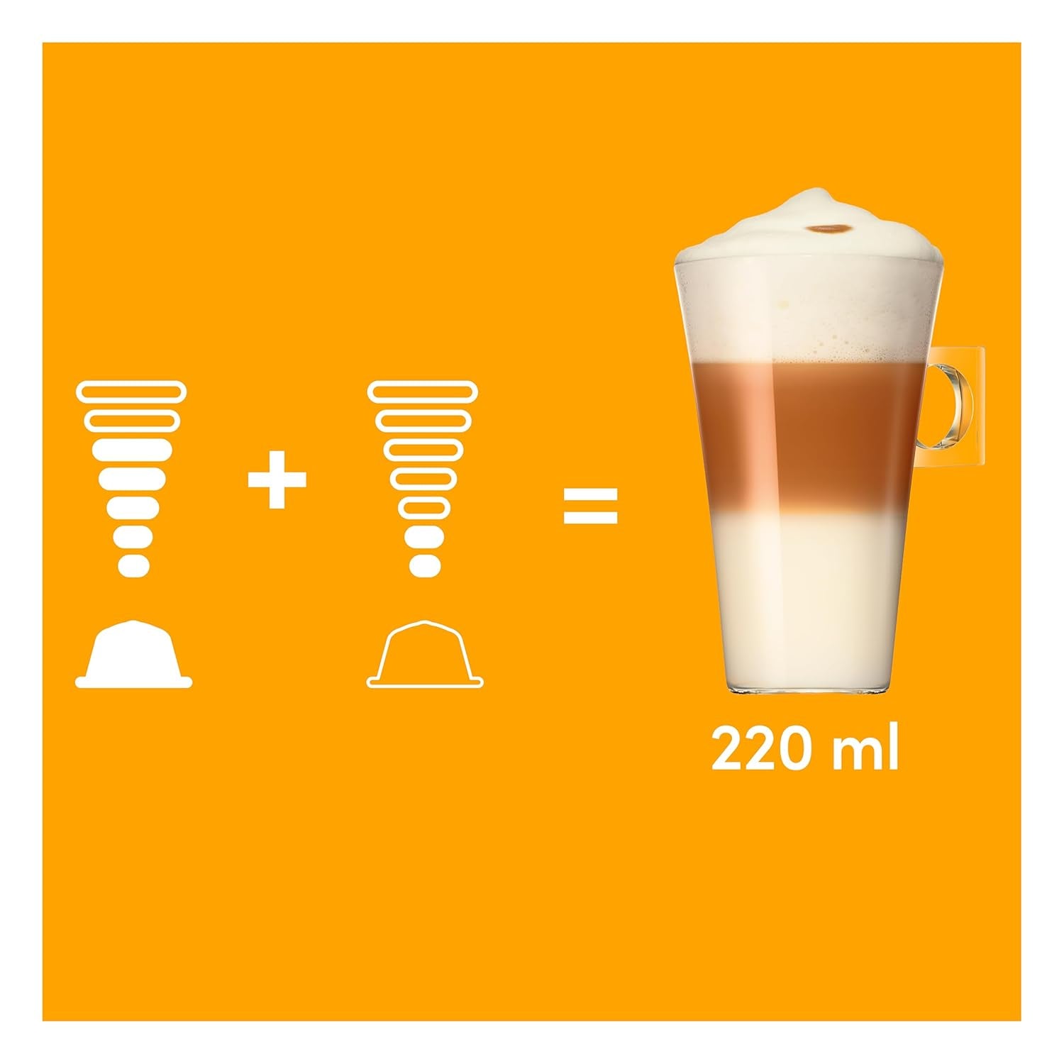 NESCAFÉ DOLCE GUSTO Latte Macchiato Kaffeekapseln 3er Pack (3 x 16 Kapseln)