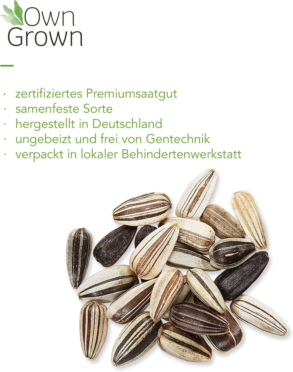 Graines de tournesol Discus jaunes (Helianthus annuus) : graines de tournesol de qualité supérieure, graines de tournesol pour la culture d'environ 20 plantes de tournesol – graines de fleurs respectueuses des insectes de OwnGrown