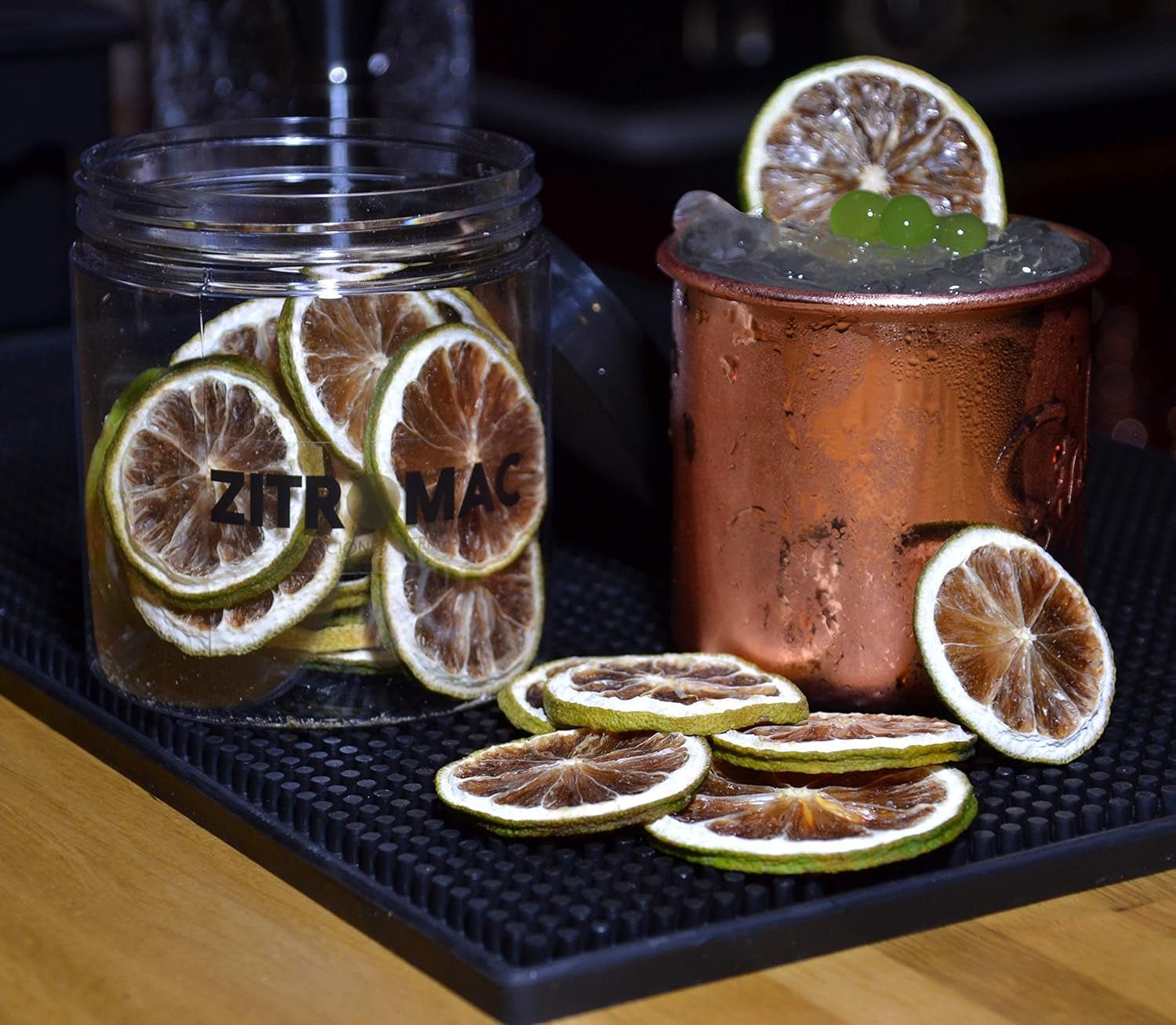 90g Citron vert séché pour cocktails. Fruits secs sans sucre pour cocktails, décorations, vin chaud, Noël, boissons, thé Tranches de citron vert séchées 100% naturelles Produits déshydratés Naty Shop