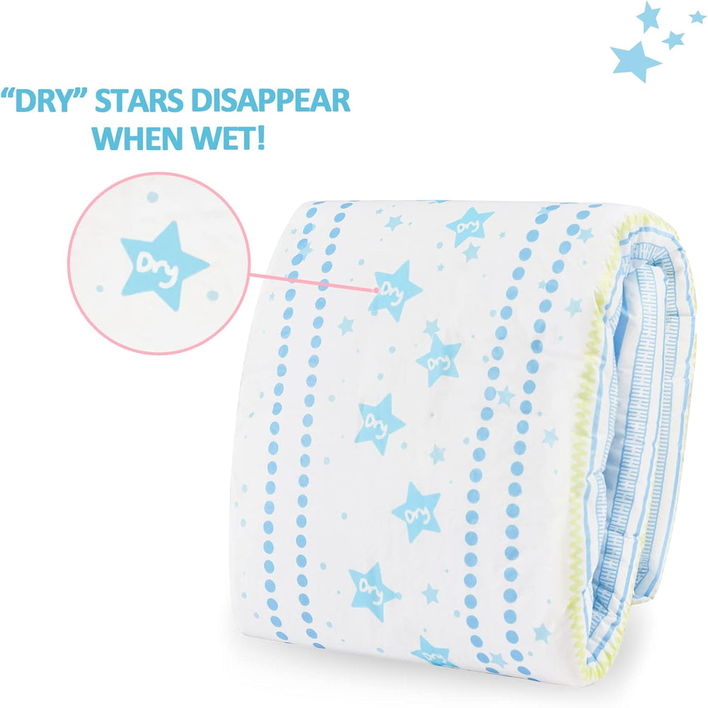 Couches imprimées pour adultes 5500-5800 ml, paquet de 2, assortiment aléatoire de 3 imprimés - Astro Babies (L)