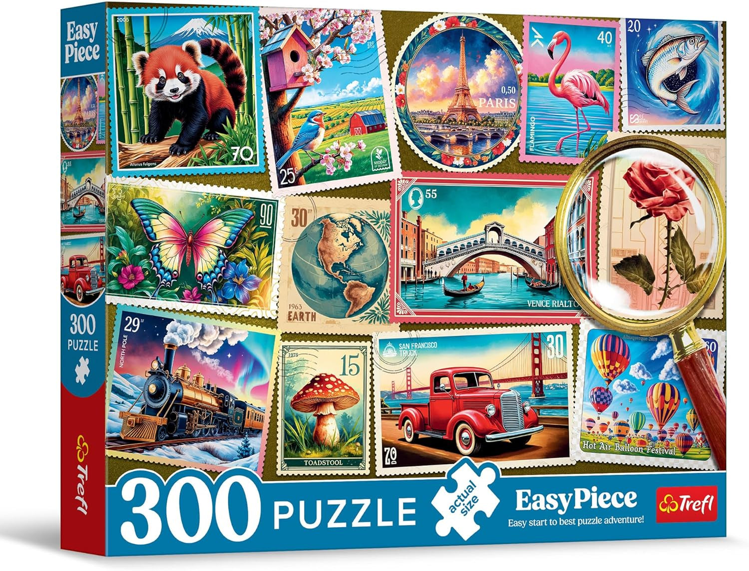 Trefl - Puzzle Easypiece : Timbres - 300 pièces - Grosses pièces, Puzzle facile, Pour adultes et enfants de plus de 10 ans Puzzle Naty Shop Titre par défaut