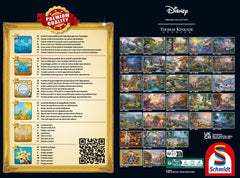 Schmidt Spiele 59671 Thomas Kinkade, Disney, La Belle et la Bête, Soirée d'hiver magique, puzzle 1000 pièces Puzzle Naty Shop