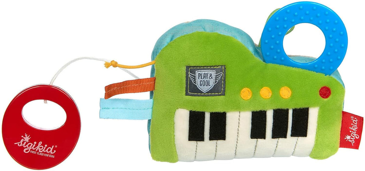 SIGIKID 42659 Boîte à Musique Clavier Pour Elise Play & Cool jouet bébé fille et garçon recommandé dès la naissance vert/bleu Jouets Bebe Naty Shop Vert/bleu