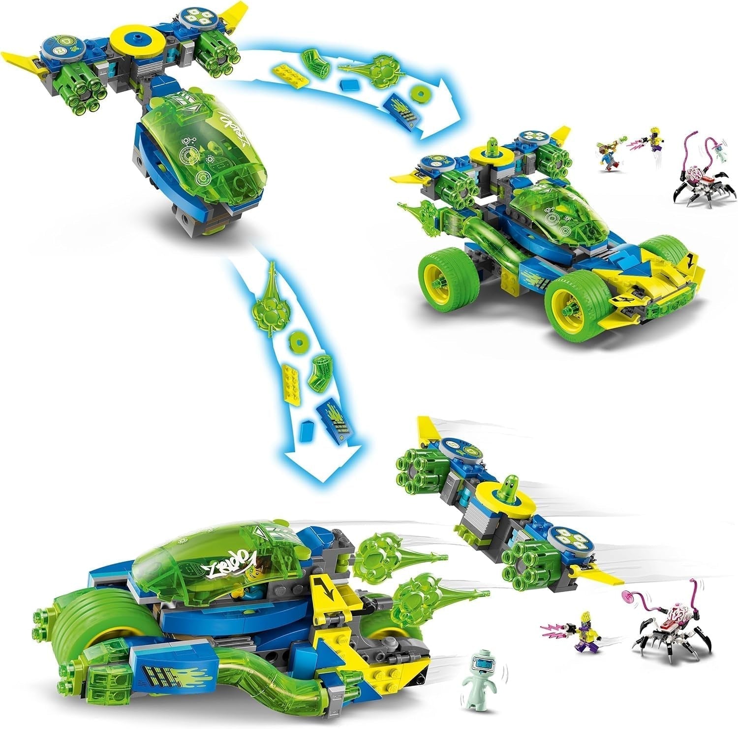 LEGO Dreamzzz Mateo avec Z-Blob Action Racer, ensemble de jeu fantastique 2 en 1 avec véhicules, figurines et créatures de rêve pour enfants à partir de 8 ans, cadeau pour garçons et filles 71491 Jeux de construction Beuche den LEGO-Store