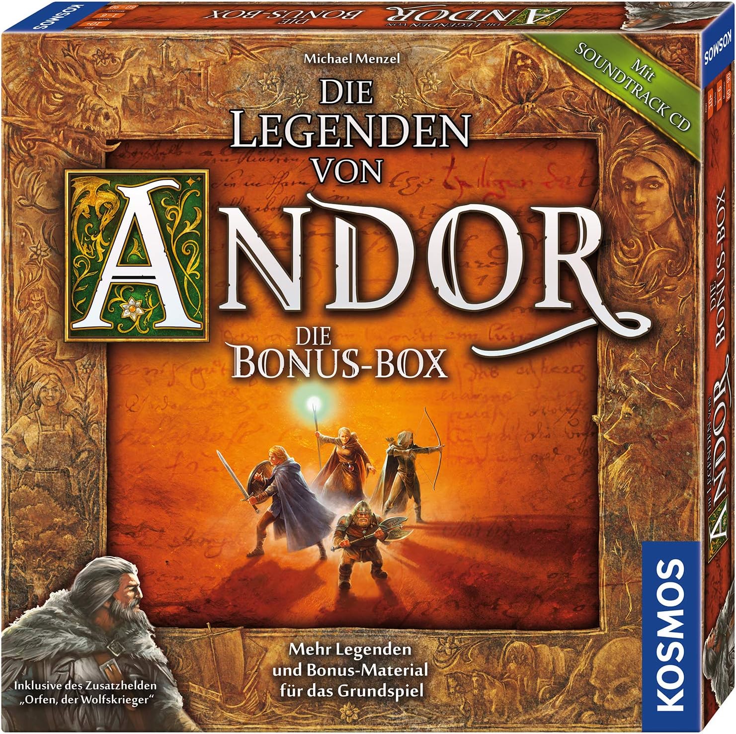 Kosmos 684358 Andor - Bonus Box, une extension variée pour le classique fantastique Legends of Andor, à partir de 10 ans