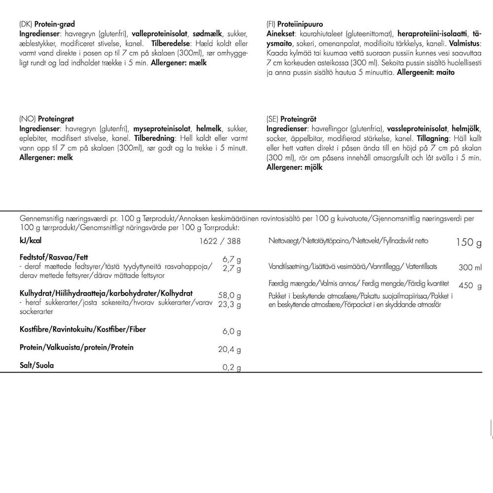 Porridge protéiné TREK'N EAT Céréales Naty Shop