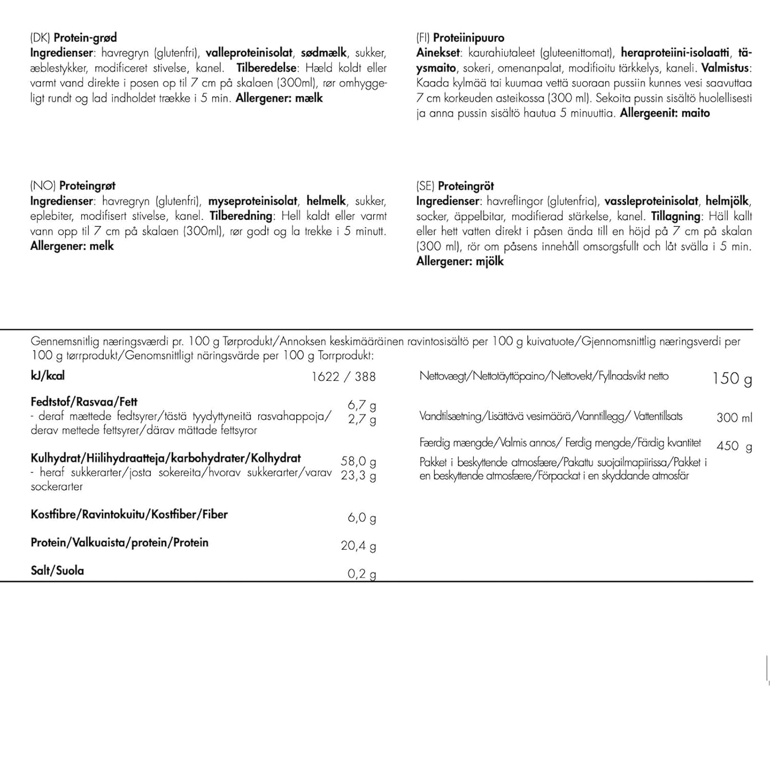 Trek'n Eat Protein Porridge – Petit-déjeuner riche en protéines pour l'extérieur | Table lyophilisée pour le camping, la randonnée et les expéditions | Garnissant, rapide à préparer, idéal pour voyager