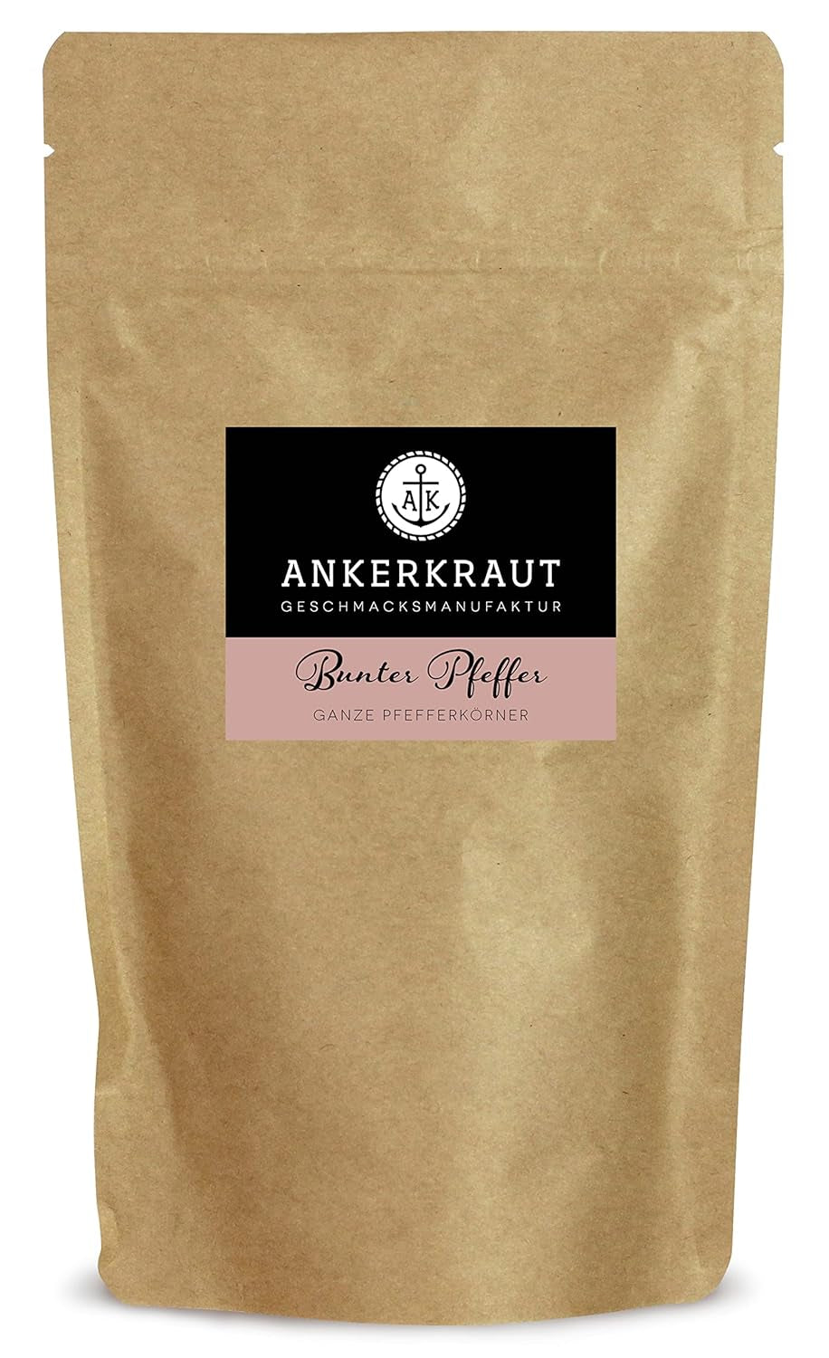 Ankerkraut Bunter Pfeffer, ganze Pfefferkörner für die Pfeffermühle, 150g dans le sachet