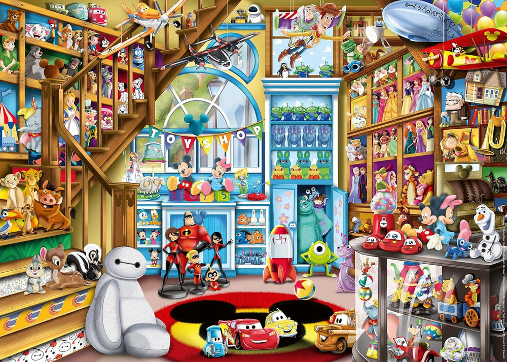 Ravensburger Puzzle 12000527 - Dans le magasin de jouets - Puzzle Disney 1000 pièces pour adultes et enfants à partir de 14 ans Puzzle Naty Shop Ancienne version