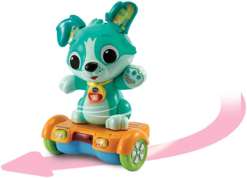 Vtech Baby Catch Me Puppy - Le chiot hoverboard motorisé encourage le mouvement - Avec des oreilles mobiles, des chansons, des sons et du contenu d'apprentissage - Pour les enfants âgés de 12 à 36 mois Bebe Toys Naty Shop