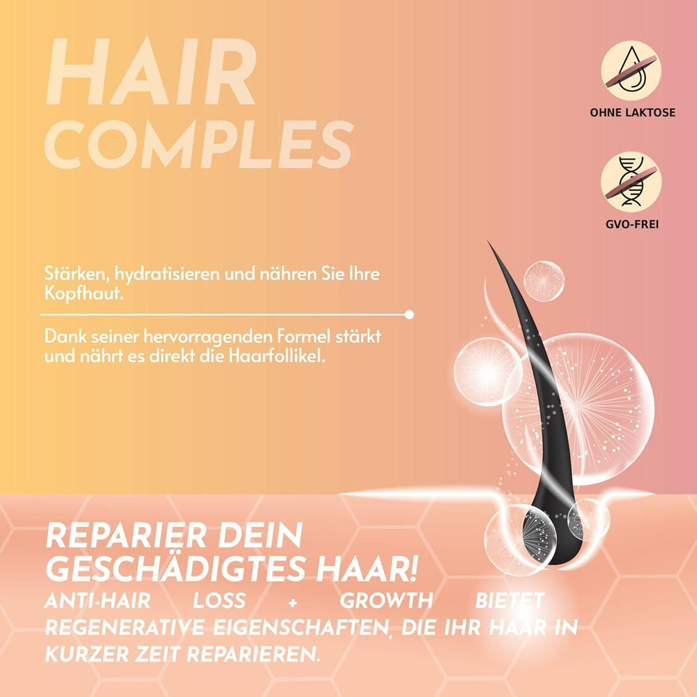 Healthy Fusion Haircomplex, efficace contre la chute des cheveux, 30 gélules Soins capillaires Naty Shop
