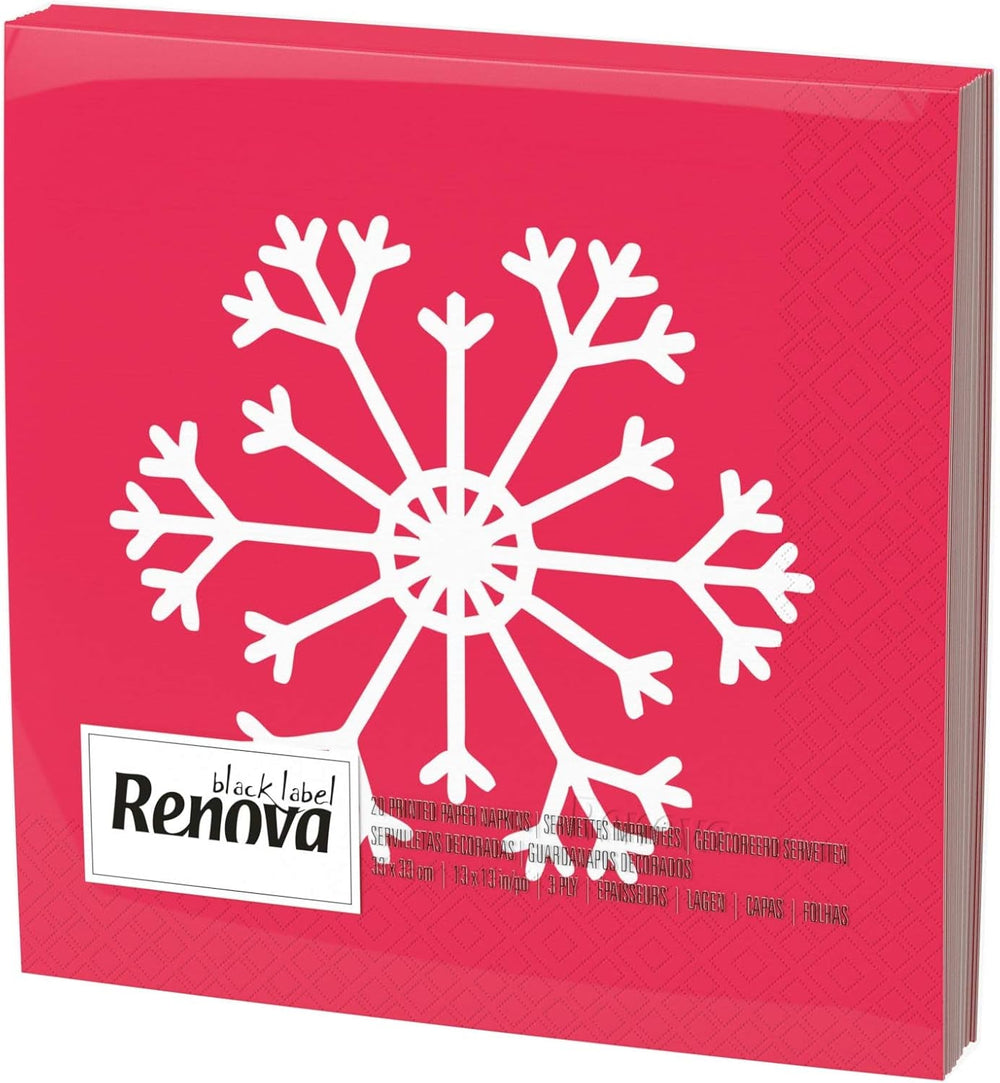 Serviettes en papier Renova, Noël, 20 pièces, 110 G