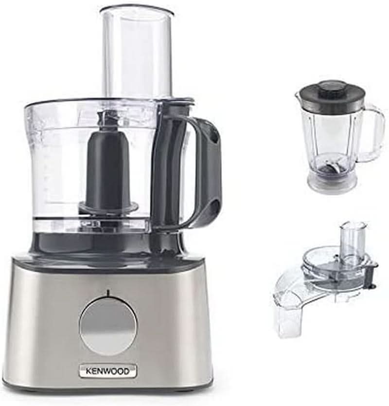 Robot culinaire Kenwood Multipro Compact+ FDM315SS, lame en acier inoxydable mère et enfant Naty Shop gris pack d'accessoires XL avec fonction de service direct
