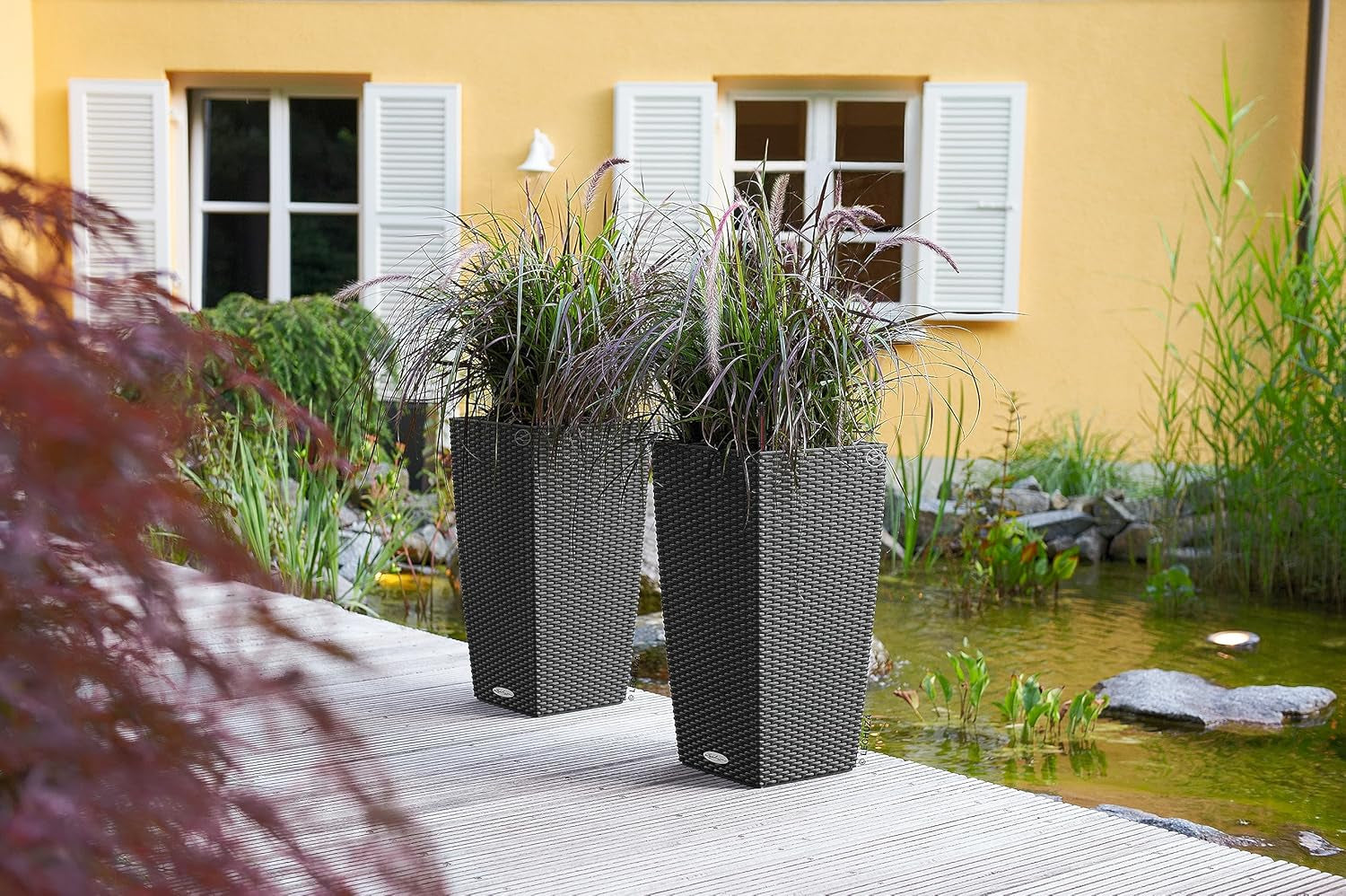 LECHUZA CUBICO Cabană 30 granit 15222