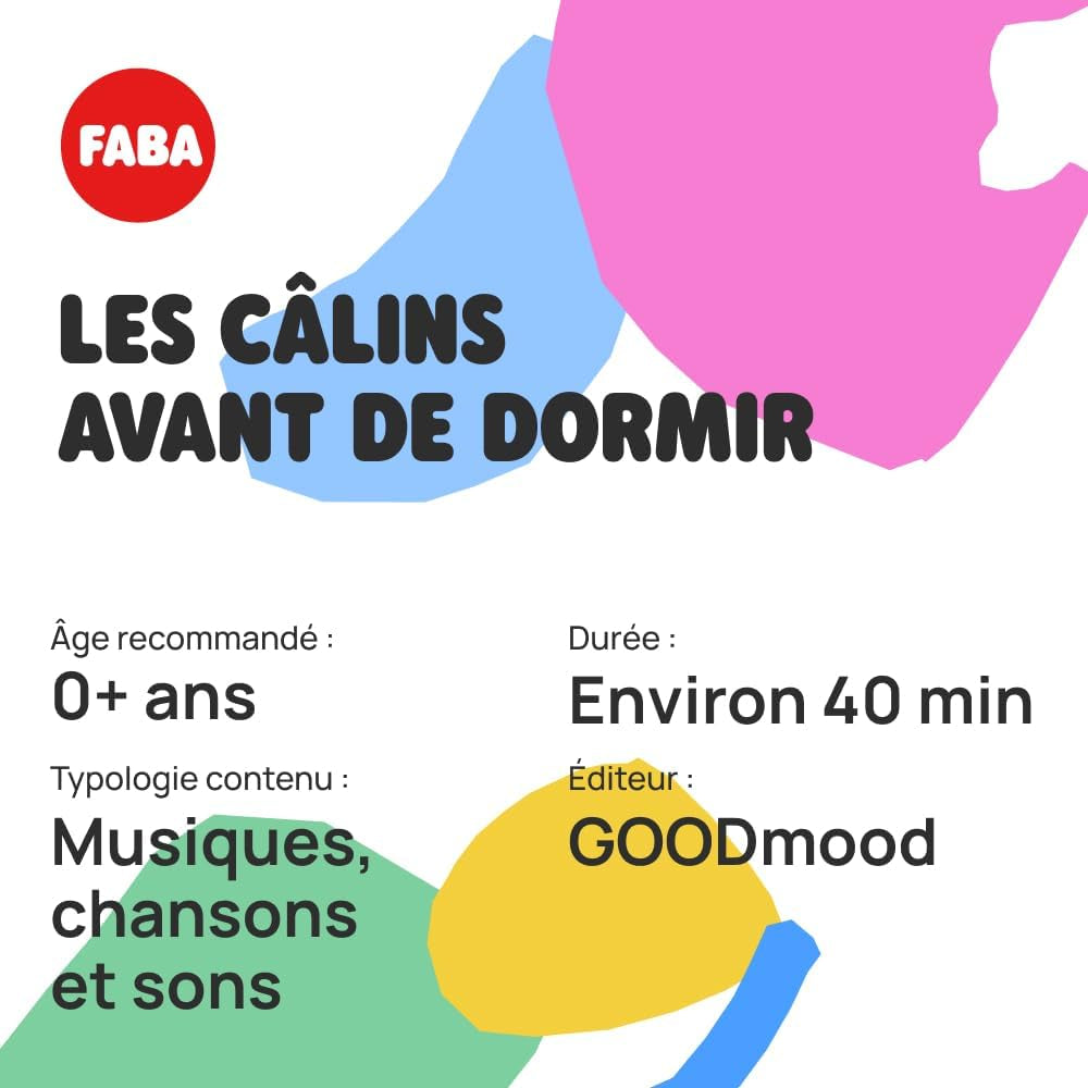 FFF30005 Figurine sonore, Les Câlins Avant de schlafen, M Jucarii Bebe Naty Shop