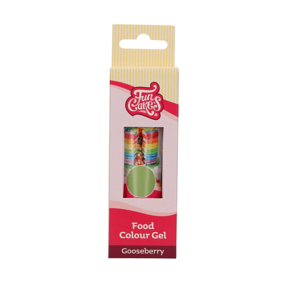 Colorant alimentaire Gel Groseille Funcakes : Colorant alimentaire très concentré pour pâte, crème, fondant et pâte d'amande. Dosage facile. Une seule goutte pour créer des couleurs vibrantes. Halal. 30g.