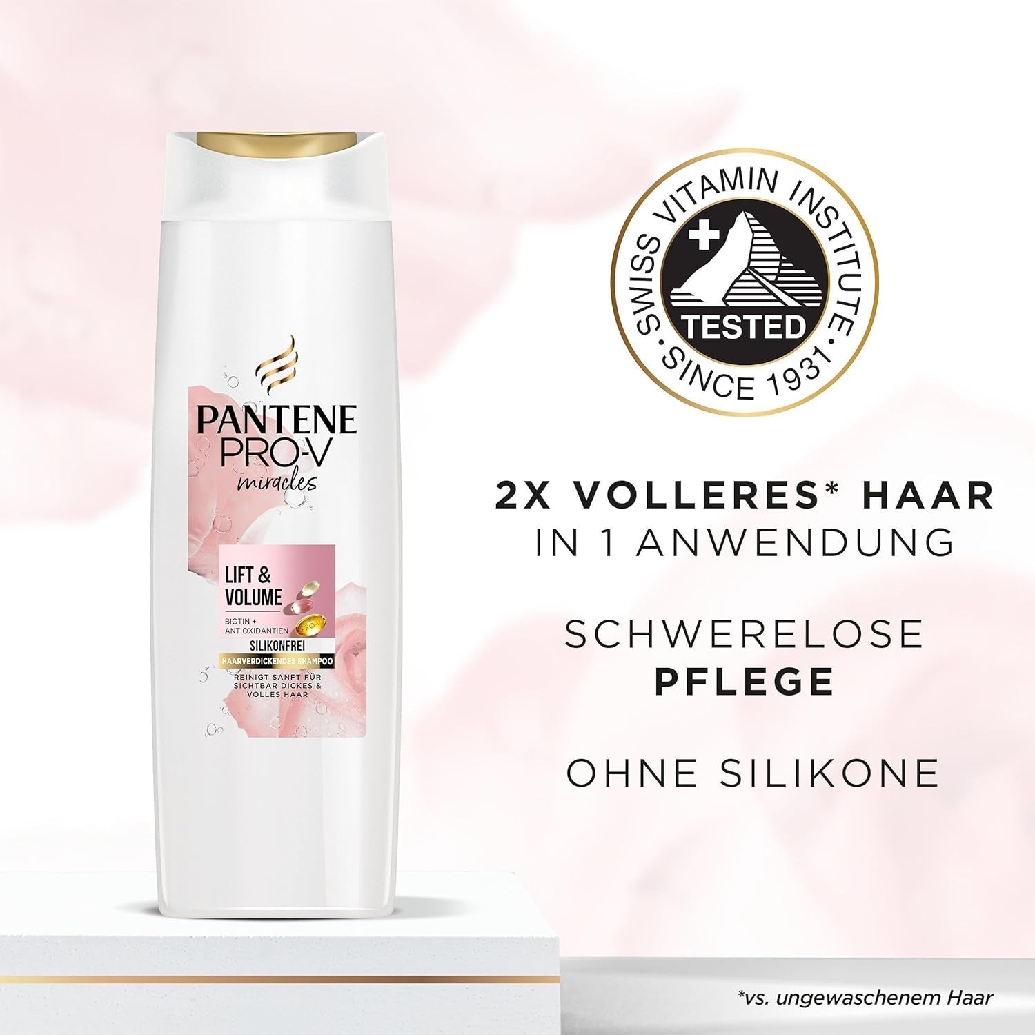 Pantene Pro-V Lift & Volume Shampooing épaississant avec biotine, sans silicone Pantene Douche et Bain