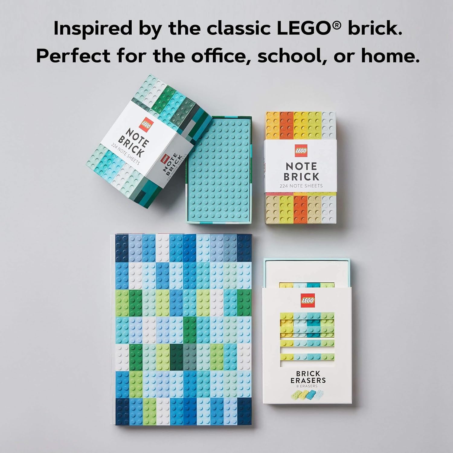 Brique de notes LEGO® (bleu-vert) : 224 feuilles de notes (LEGO x Chronicle Books)
