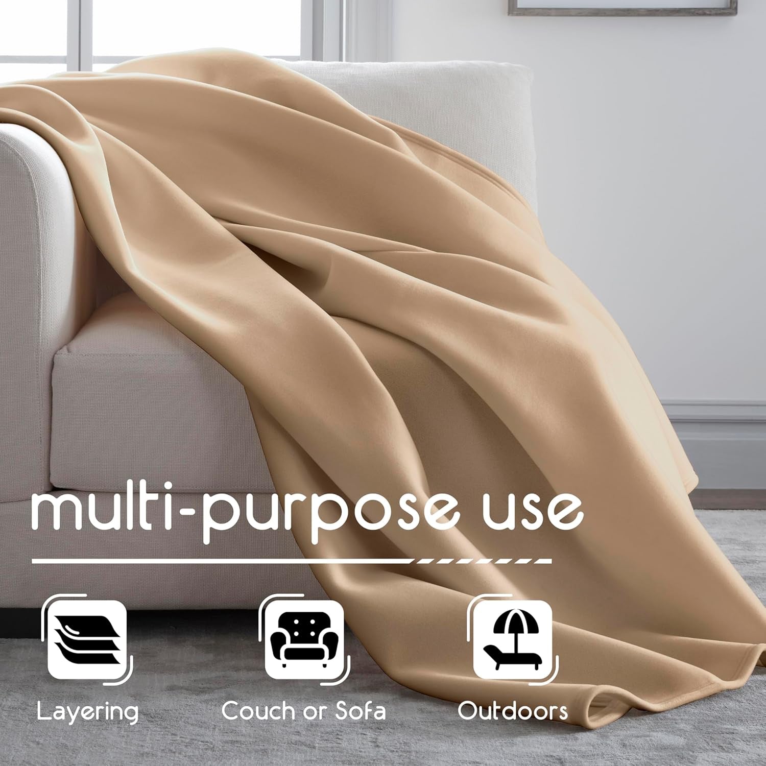 Vellux Original double plafond, marron clair Couettes et couettes Naty Shop