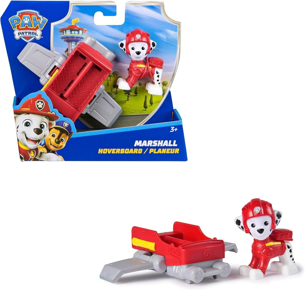PAW PATROL Chase Action Pup Mini avion de sauvetage avec ailes pliantes, jouet pour enfants de 3 ans, figurines d'action Naty Shop Marshall