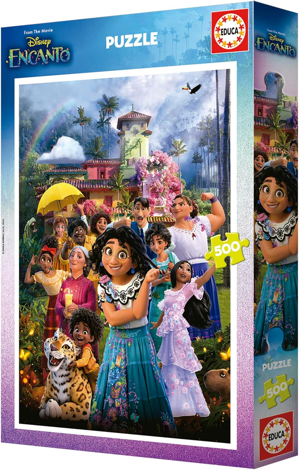 Educa - Puzzle 500 pièces pour adultes | Disney Encanto, puzzle 500 pièces pour adultes et enfants à partir de 11 ans, puzzle pour enfants (19572) Puzzle Naty Shop