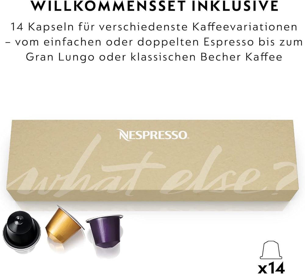 Nespresso EN167.W Machine à expresso à capsules Citiz, pompe haute pression et contrôle idéal de la température, sans Aeroccino (mousseur à lait), fonction économie d'énergie, 1260 W, blanc crème, 37,4 x 11,9 x 25,5 cm