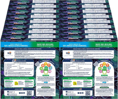 Happy Hour | Lingettes double couche | 16 paquets À 50 pièces À 33 X 33 Cm | Certifié FSC | Électricité 100% renouvelable | Emballage recyclable fabriqué à partir de plastique recyclé