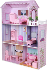 Căsuță de păpuși din lemn ColorBaby 85293