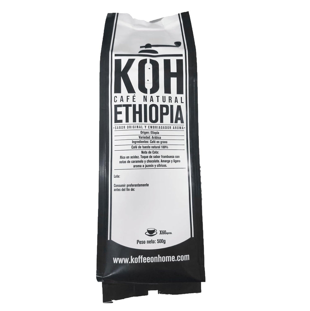 Äthiopien Arabica Kaffeebohnen – Torréfaction naturelle – Premium 100 % Arabica – 500 g – Café frais de la plus haute qualité – idéal pour expresso ou filtre