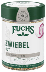Fuchs Gewürze - Zwiebel rot geschnitten - Gewürz für Pürees, Salad oder Brotaufstriche - ingrédients naturels - 40 g en wiederverwendbarer, recyclebarer Dose
