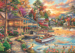 Schmidt Spiele 58553 Chuck Pinson, Shore in the Evening Gold, puzzle 1000 pièces Puzzle Naty Shop