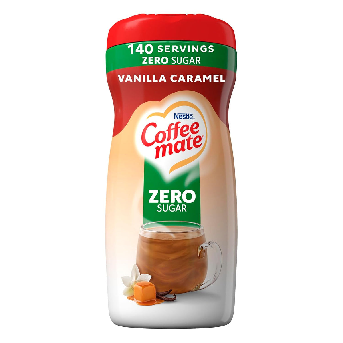 Coffee-Mate Vanille Caramel, Crème à café en poudre sans sucre, Kaffeesahne Pulver - Vanille Karamell - OHNE ZUCKER ! des États-Unis