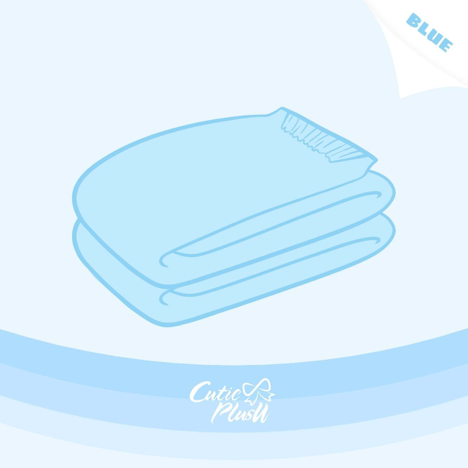 CutiePlusU Couches pour adultes, surface sèche, absorption maximale pendant la nuit, couche jetable pour incontinence – Bleu, lot de 2 (moyen 71-96 cm)