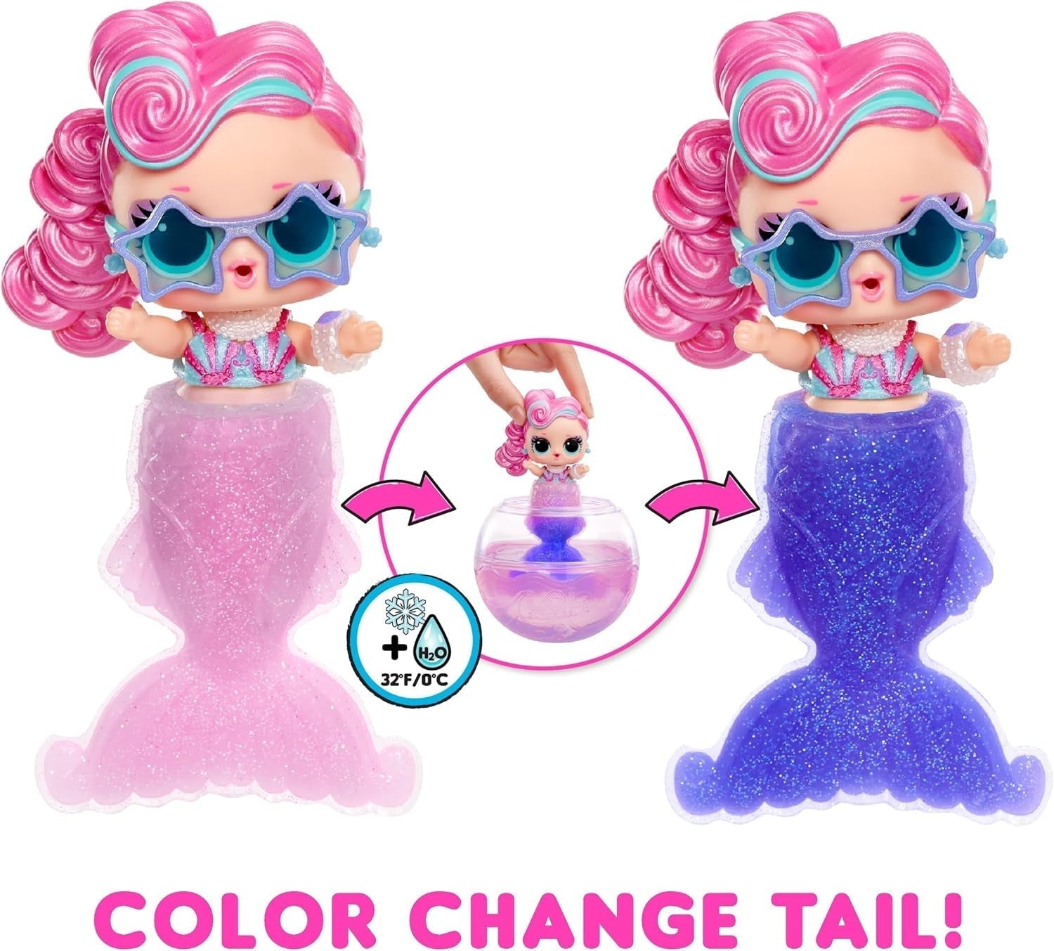 L.O.L. Surprendre! Mermaids Tots - Mini poupées tendance avec queues changeantes de couleur - Convient aux collectionneurs, filles et garçons à partir de 4 ans Naty Shop Dolls