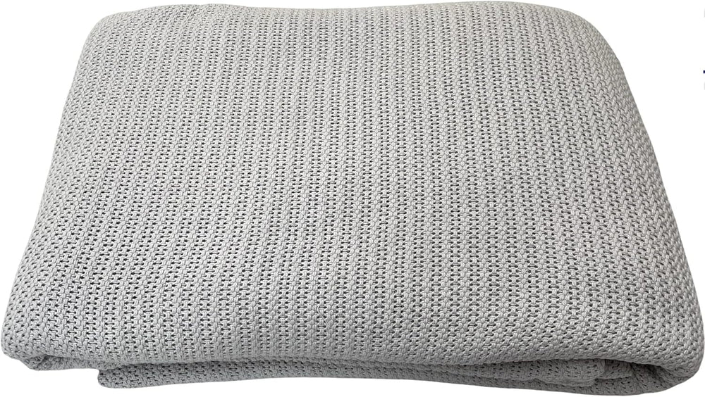 Family Bedding Couverture Cellulaire Rose pour Lit Double, Coton, Grand Couvre-lit Réversible, Légère, Thermique, Douce, Couverture Cellulaire Traditionnelle, 230 X 230 Cm Couettes et Couettes Naty Shop Gris Lit Simple (180X230Cm)