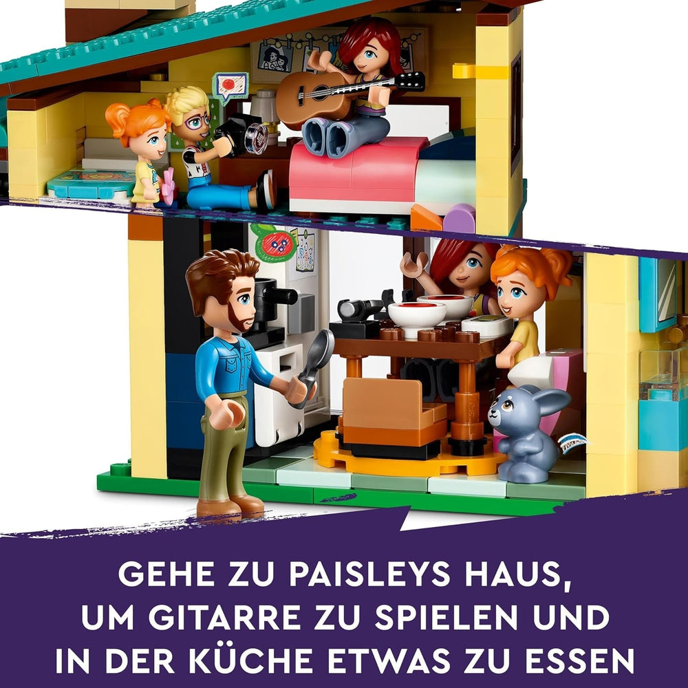 LEGO Friends Maison familiale Olly et Paisley, maison de poupée avec figurines et accessoires, ensemble maison à deux étages et cabane dans les arbres, cadeau créatif pour filles et garçons à partir de 7 ans 42620 Ensembles de construction Besuche an LEGO-Store